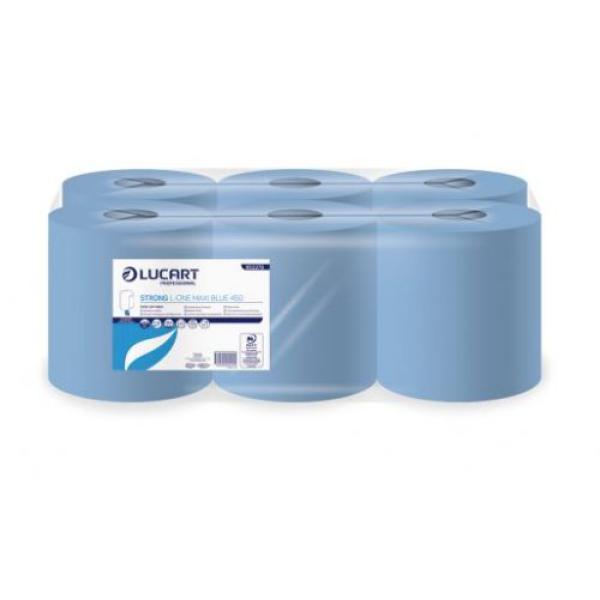 Strong-L-ONE-Maxi-Centrefeed-Roll---Blue---2ply-L-158m-W-19cm-Core-61mm-450sheets